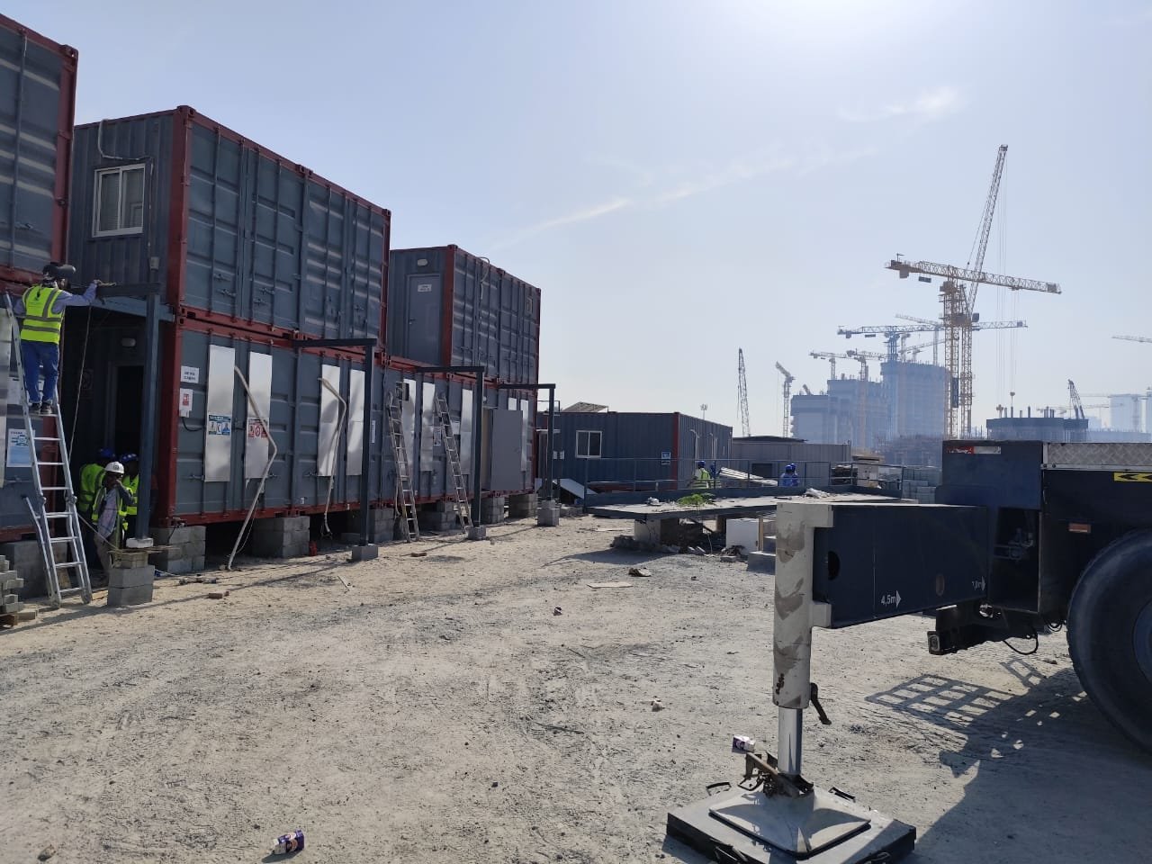 Containerized Units 4 porta cabin projects gallery dubai - completed site office cabin