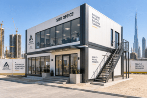 Porta Cabin Price in Dubai 2026: Complete Cost Guide 5 Custom two storey commercial porta cabin with modern finish in Dubai